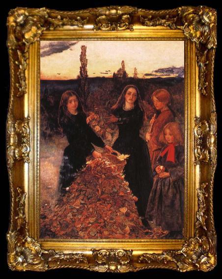 framed  Sir John Everett Millais Antumn Leaves, ta009-2